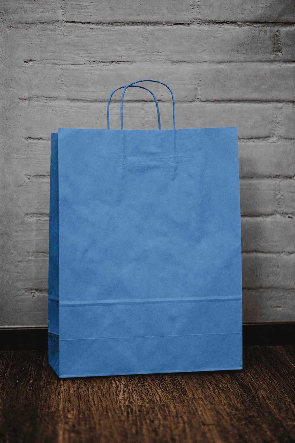 Bolsa de Papel Azul Grande 32x40x12 cm | Alta Resistencia - Imagen 2