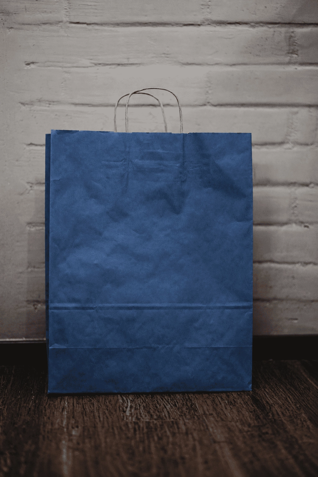 Bolsa de Papel Azul Mediana 24x34x10 cm | Ecológica y Resistente - Imagen 2