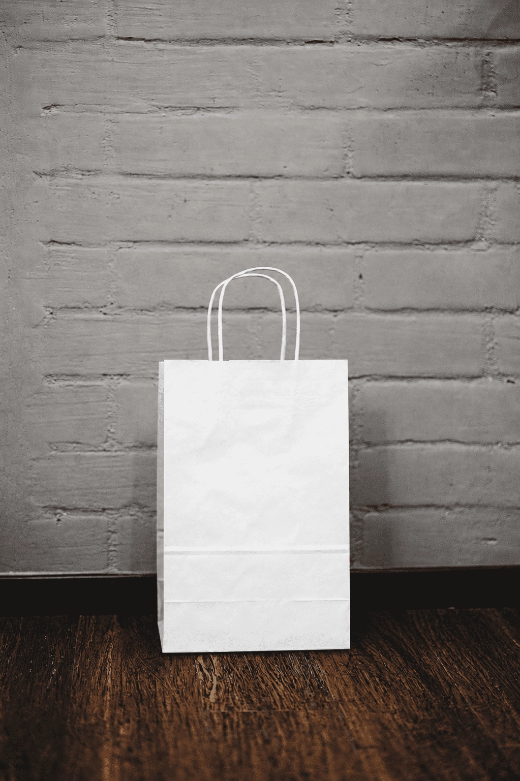 Bolsa de Papel Blanca Pequeña 18x24x8 cm | Elegante y Ecológica - Imagen 2