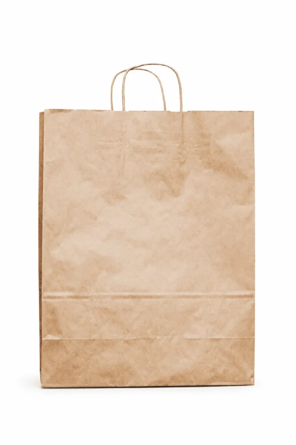 Bolsa de Papel Kraft Mediana 24x34x10 cm | Ecológica y Resistente