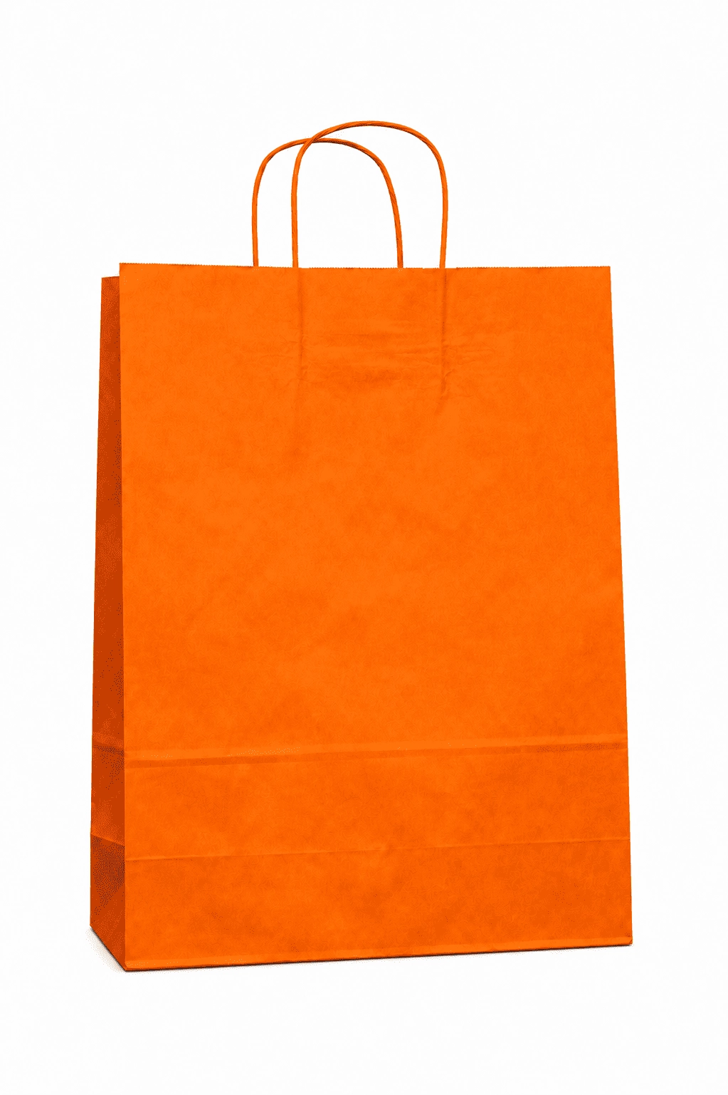 Bolsa de Papel Naranja Grande 32x40x12 cm | Alta Resistencia